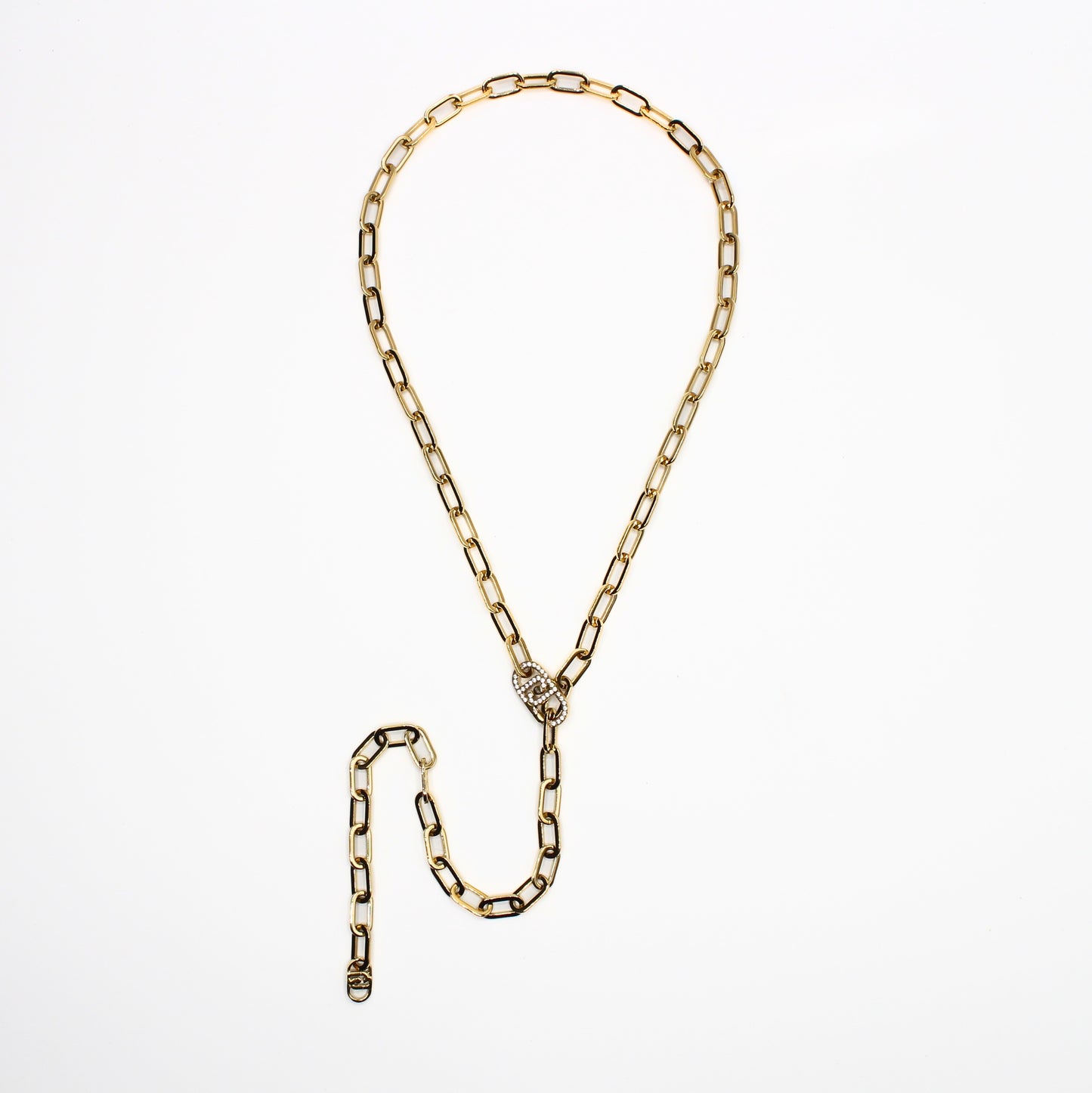 Collier monogramme avec strass - LIU°JO