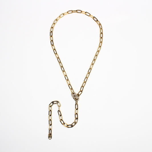 Collier monogramme avec strass - LIU°JO