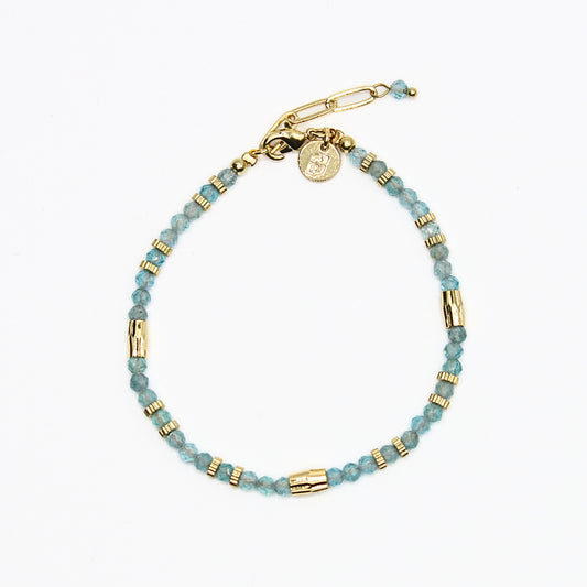 Bracelet perles vert tendre ou bleu pastel - LIU°JO