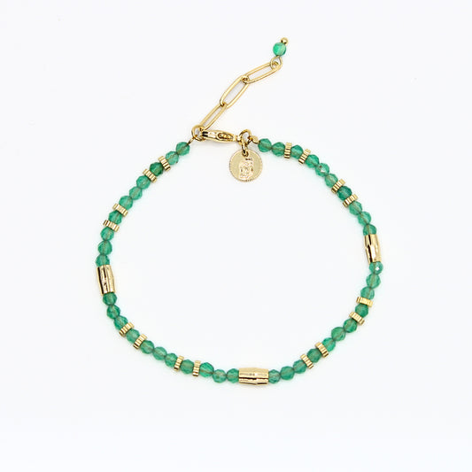 Bracelet perles vert tendre ou bleu pastel - LIU°JO