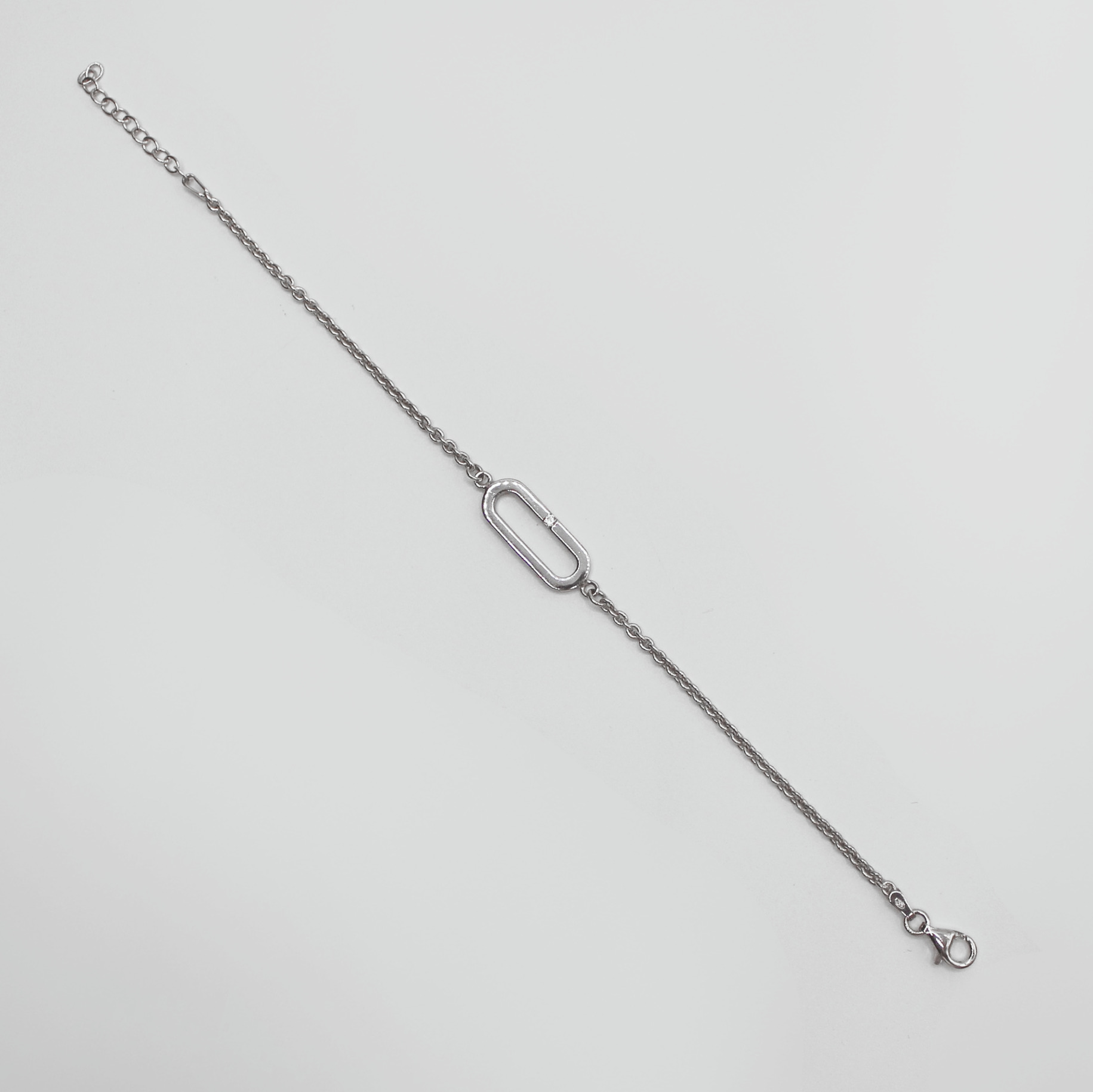 Bracelet Maillon Argent et Oxyde de Zirconium - VALENZI