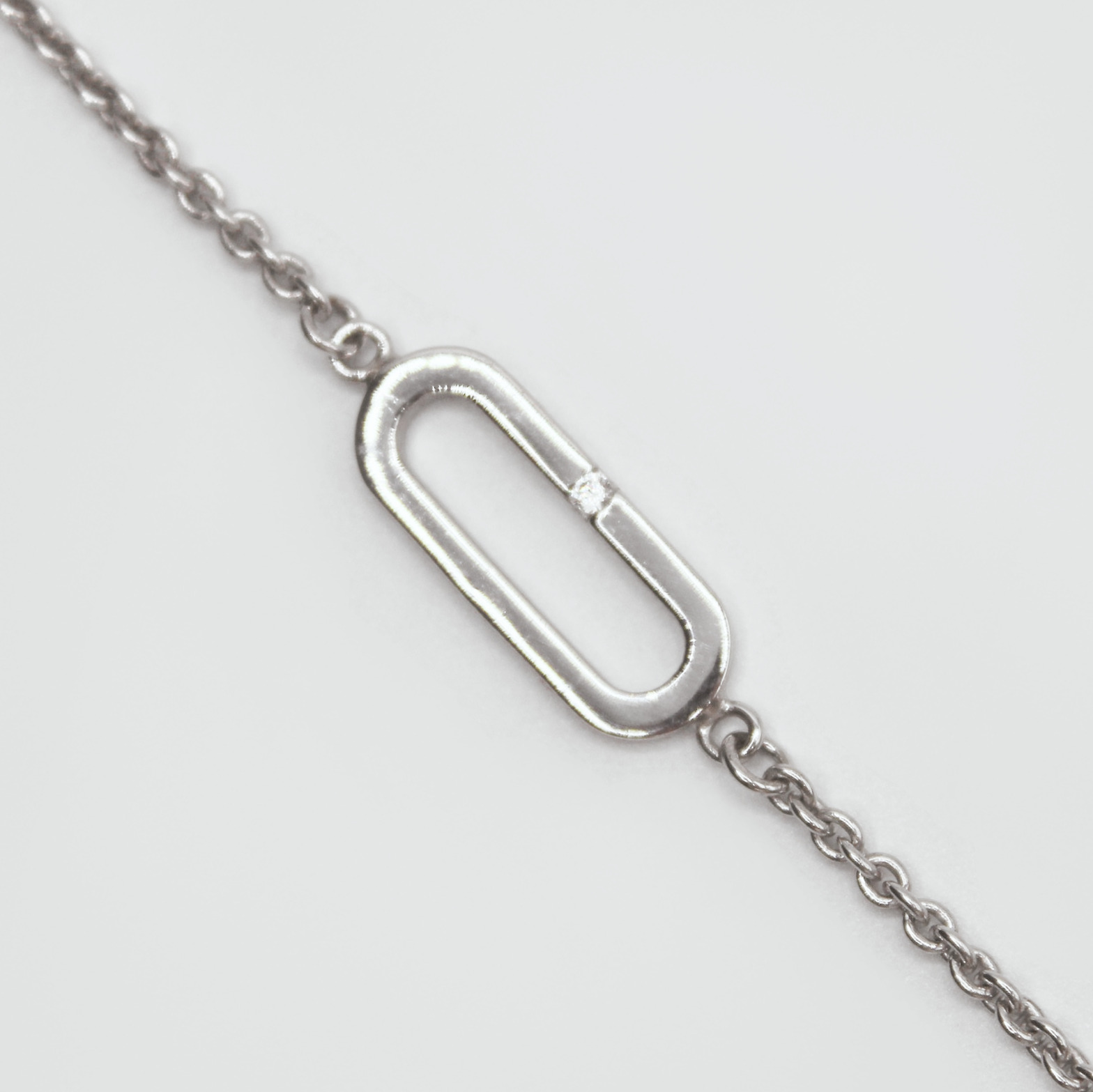 Bracelet Maillon Argent et Oxyde de Zirconium - VALENZI