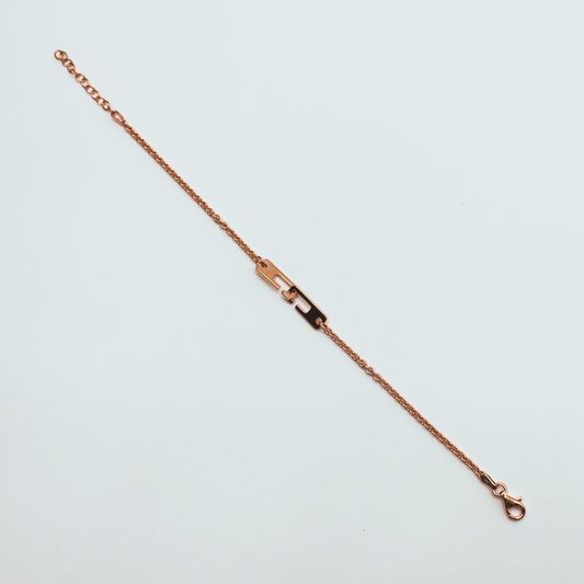 Bracelet Menottes petit model en Argent rosé - VALENZI