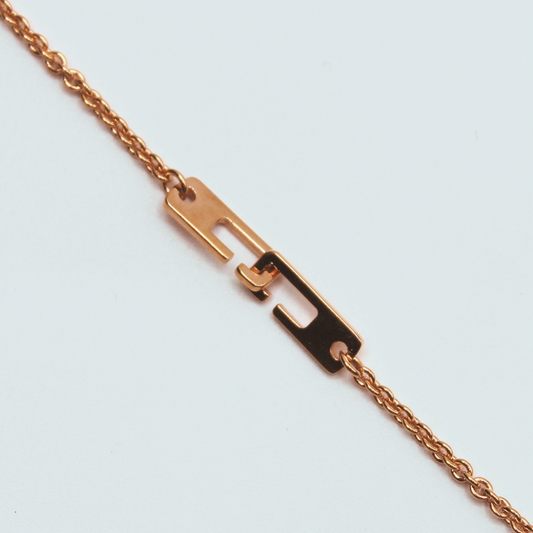 Bracelet Menottes petit model en Argent rosé - VALENZI