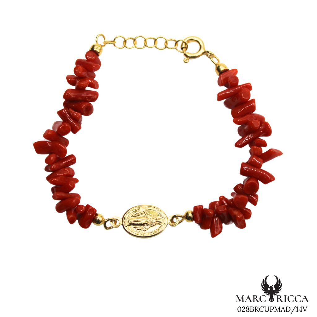 Bracelet Vermeil Corail Cupolino & Madone