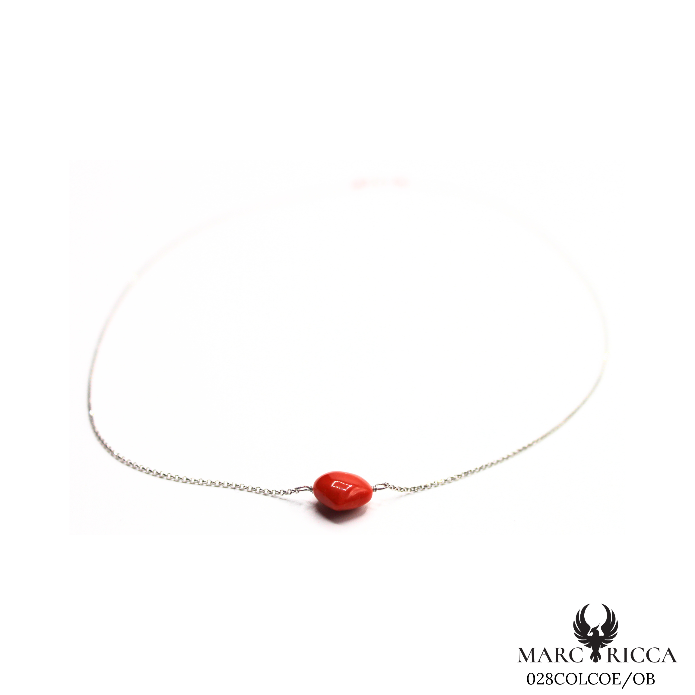 Collier Or Corail Cœur Or Jaune & Gris
