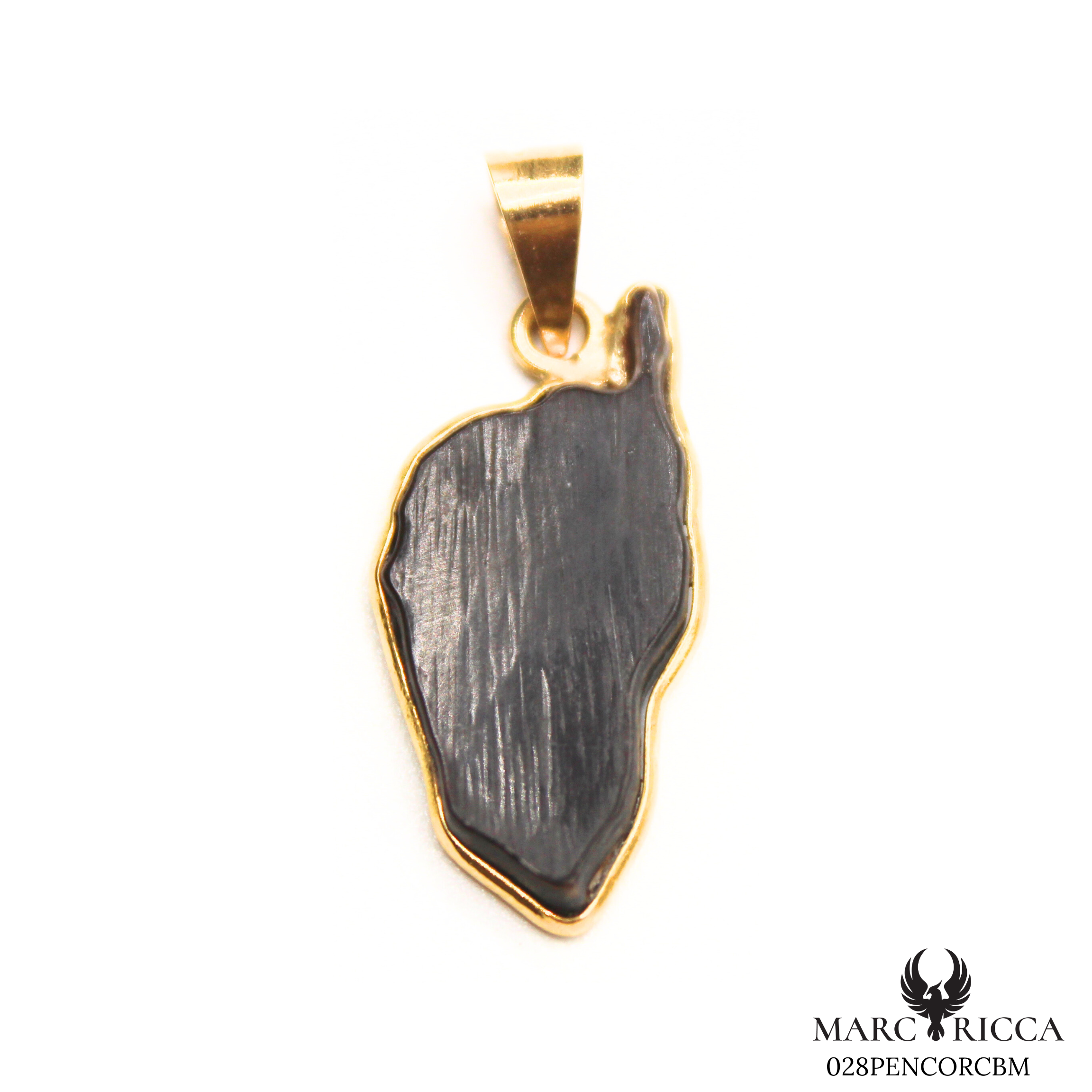 Pendentif Or Corne Bovin Pièce Unique