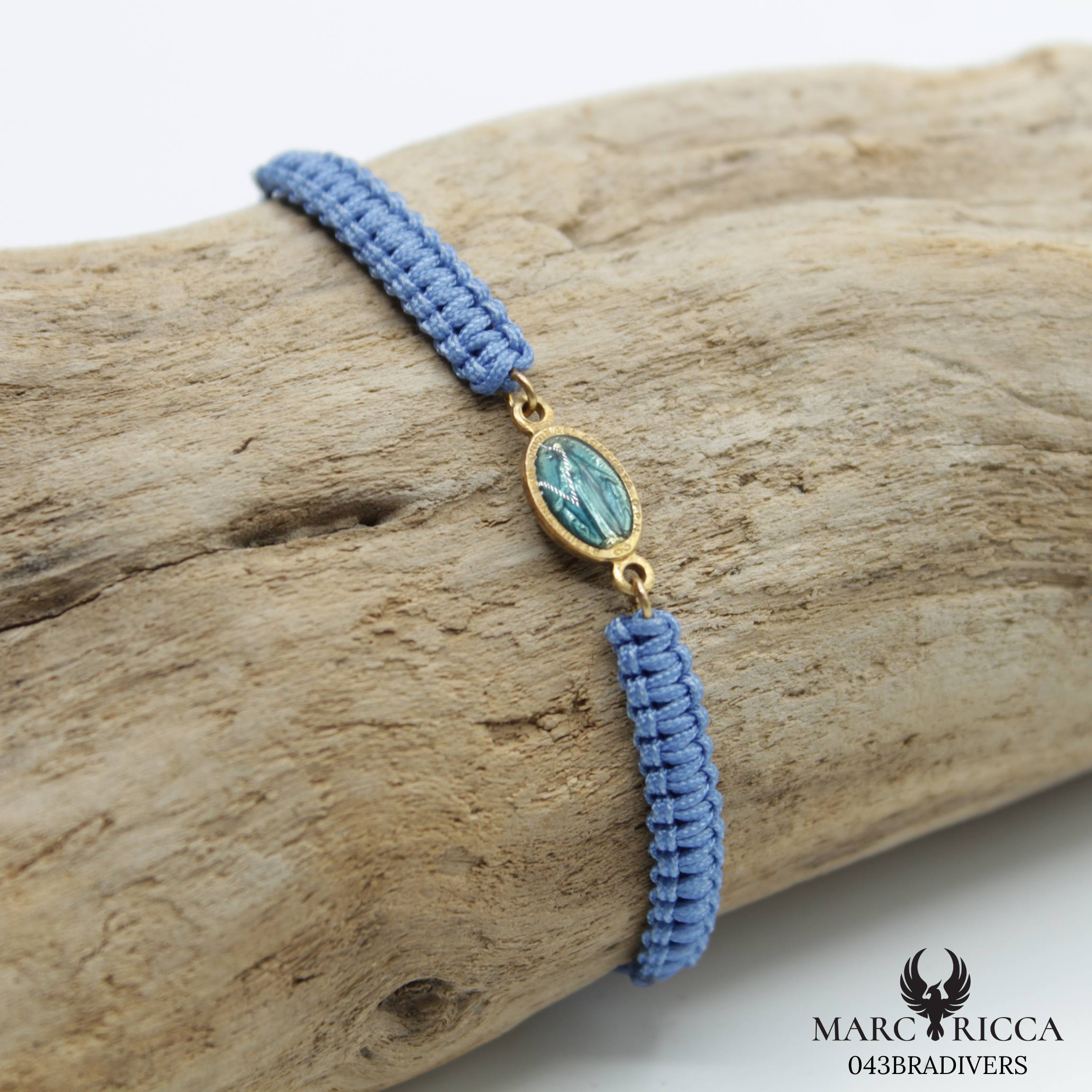 Bracelet Vermeil Cordon Madone Couleur