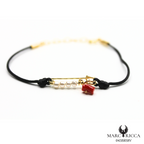 Bracelet Vermeil Corail & Perles Broche