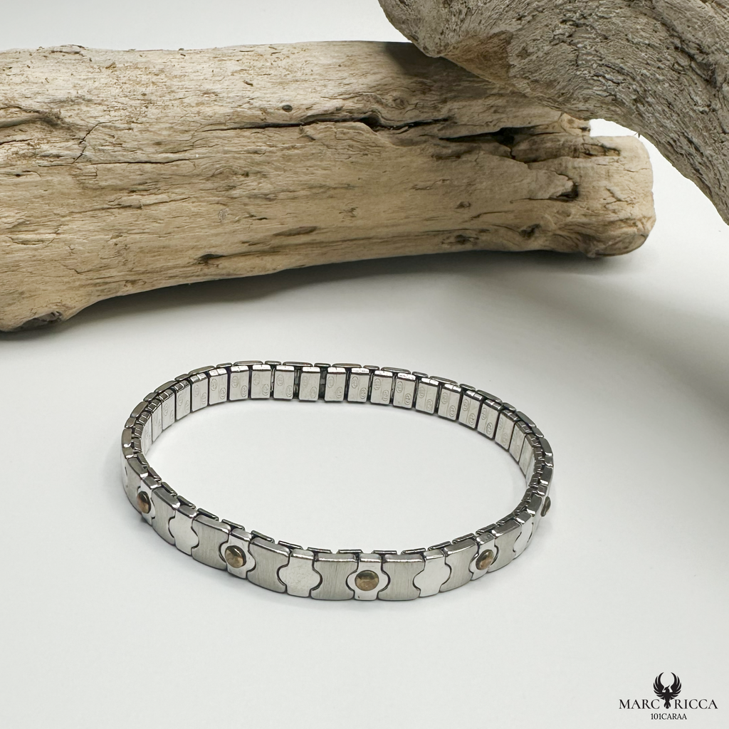 Bracelet Acier & Or Extensible