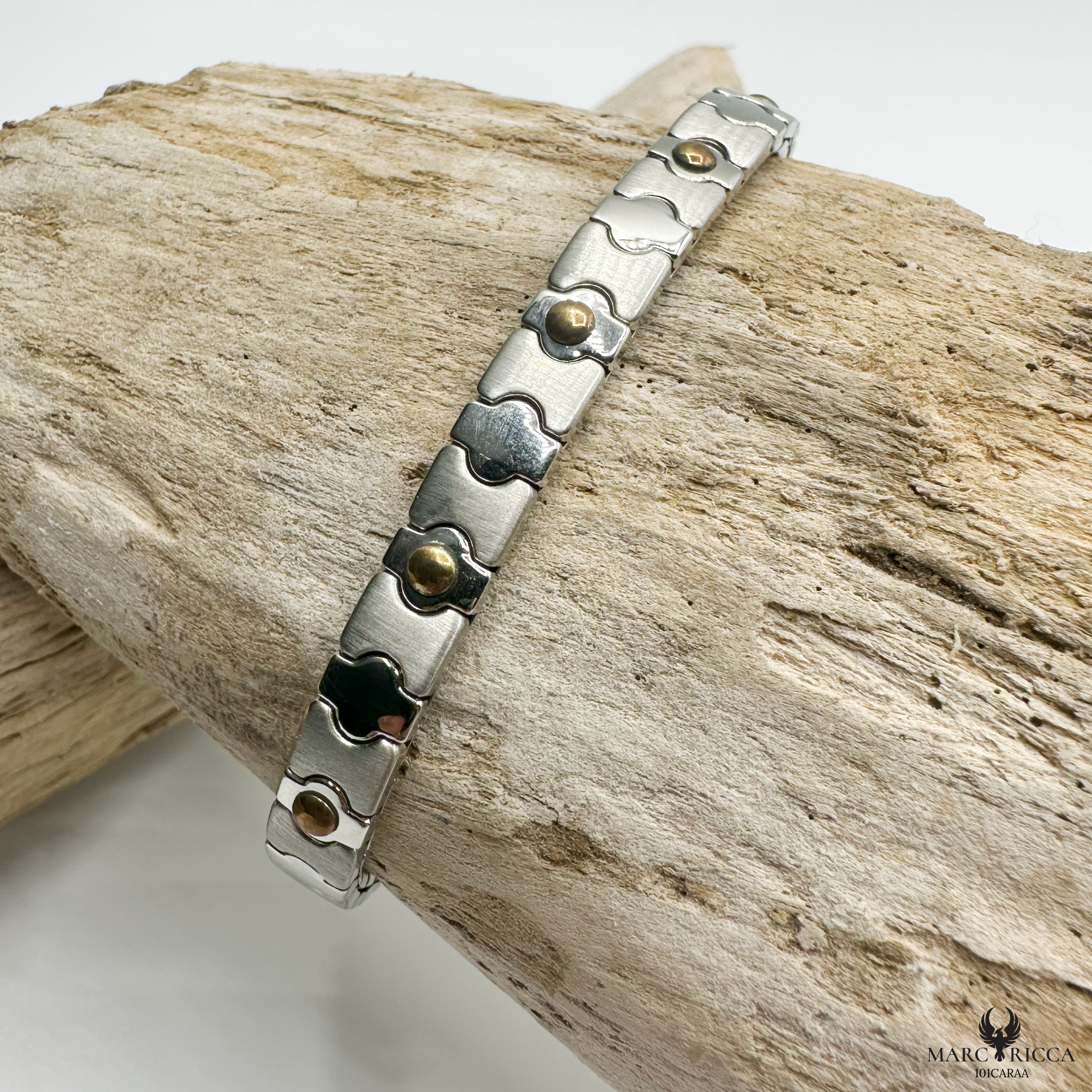 Bracelet Acier & Or Extensible