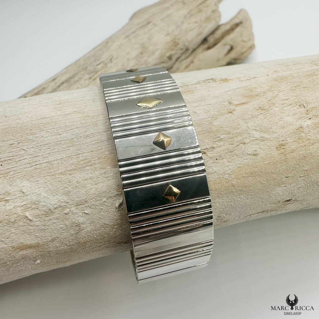 Bracelet Acier & Or Extensible