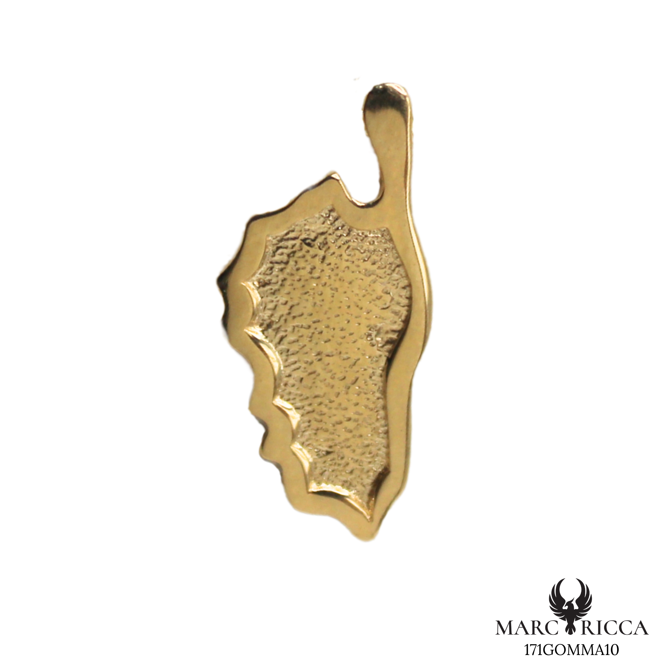 Pendentif Or Corse Texturée 18 ou 9 carats