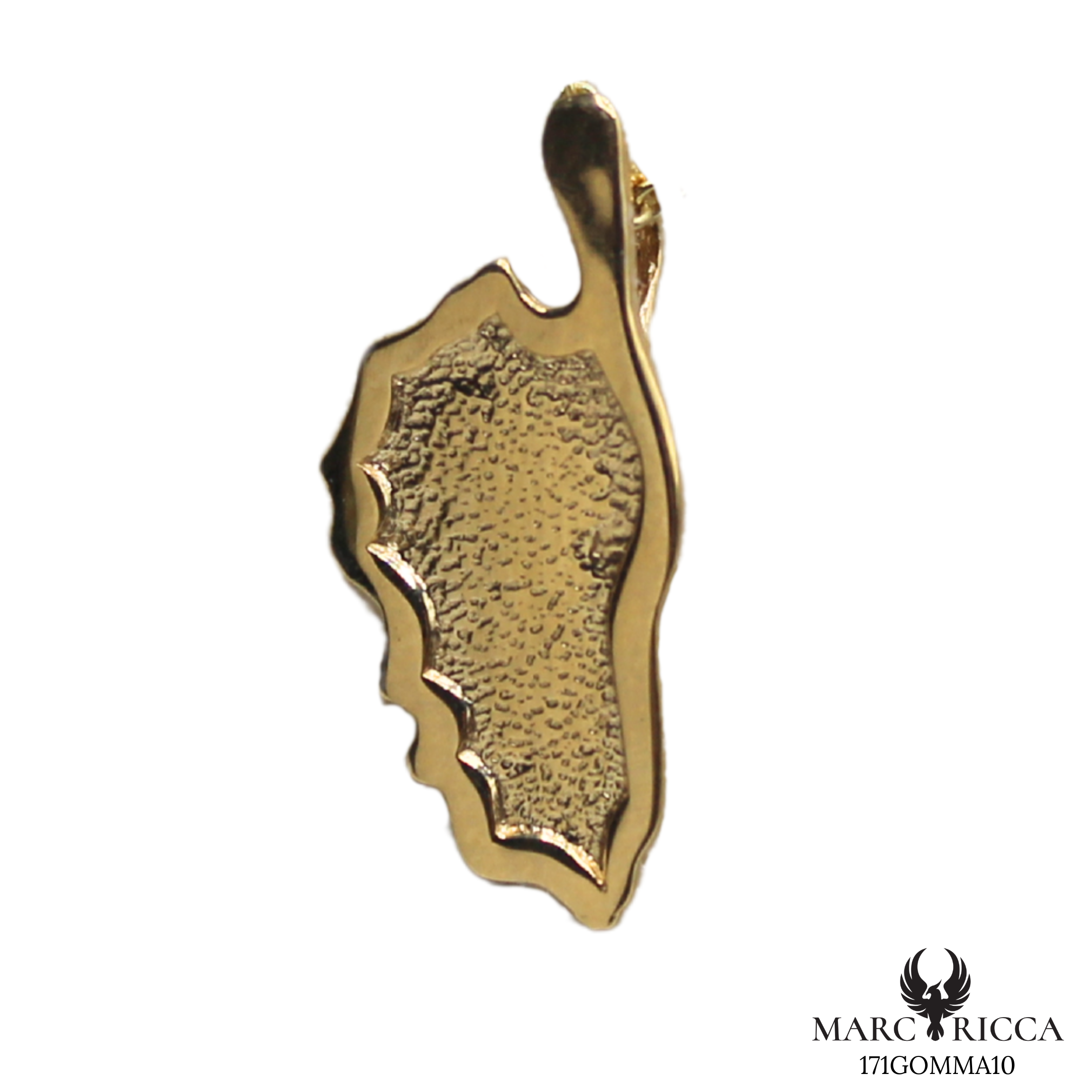 Pendentif Or Corse Texturée 18 ou 9 carats