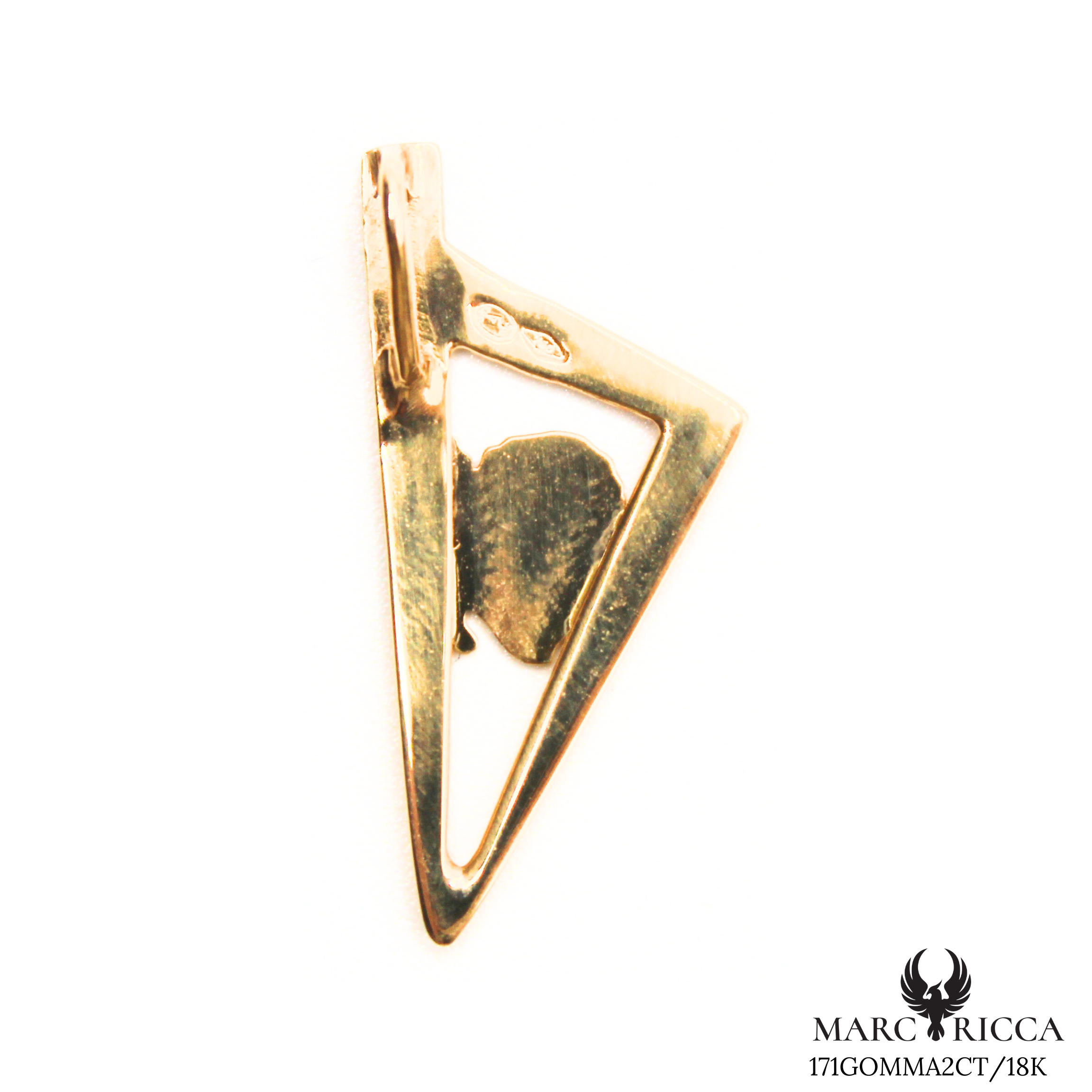 Pendentif Or Corse Stylisée & Tête de Maure 18 ou 9 carats