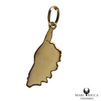 Pendentif Or Corse Blason Tête de Maure & Villes 18 ou 9 carats