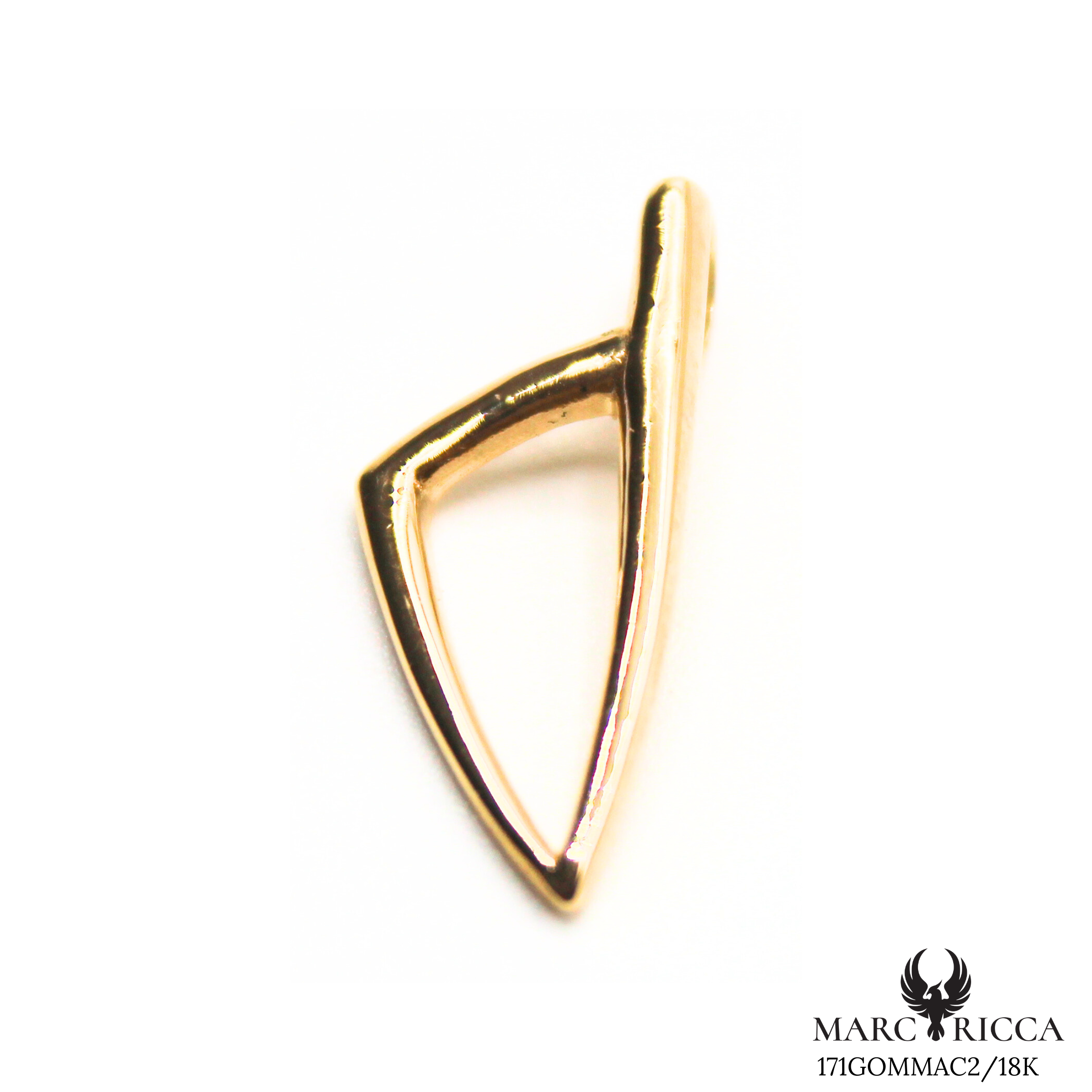 Pendentif Or Corse Stylisée Arrondie 18 ou 9 carats