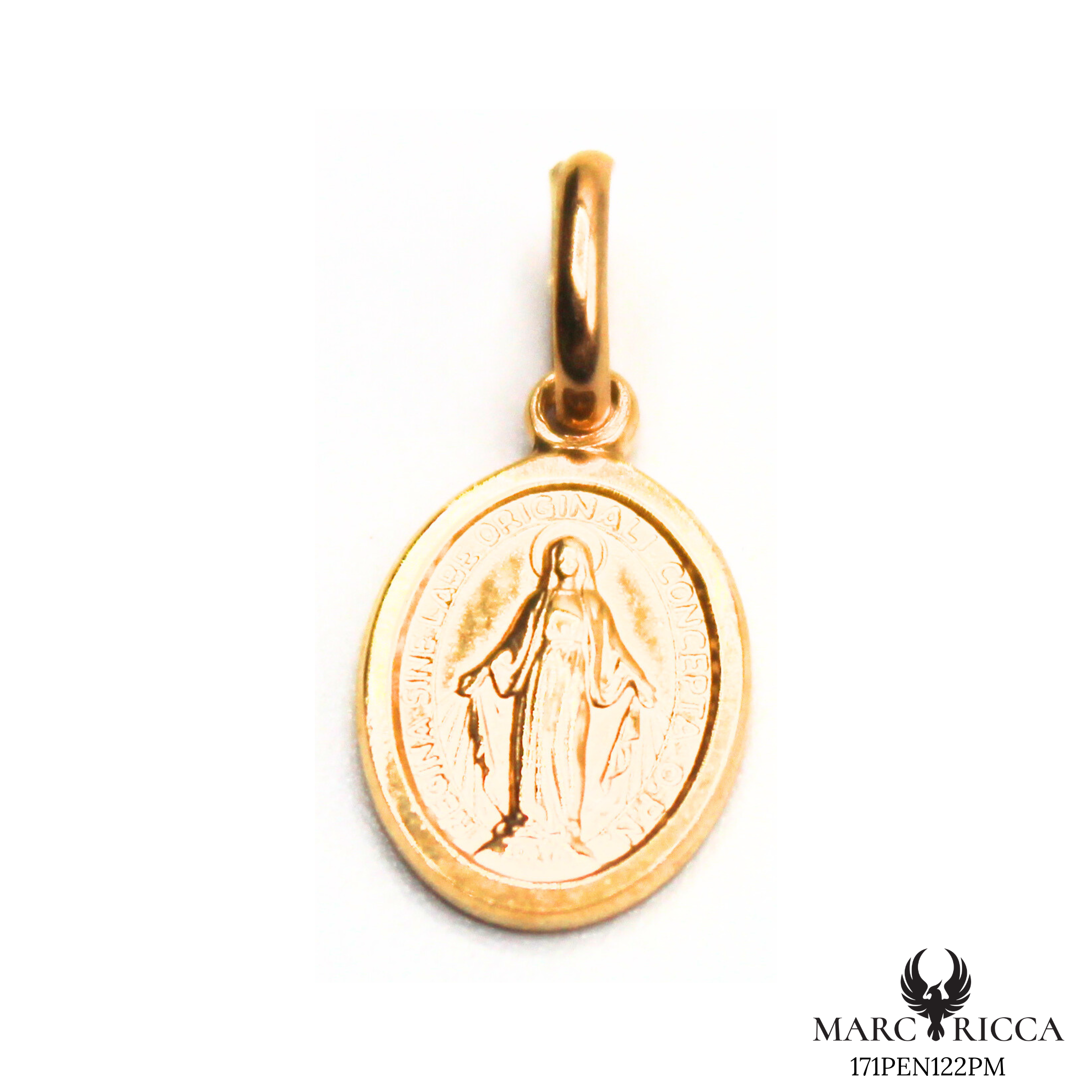 Pendentif Or Madone 1cm & 0.86cm