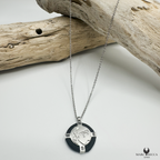 Collier Acier Tête de Maure & Cordon