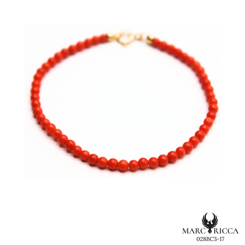Bracelet Or Corail Perle