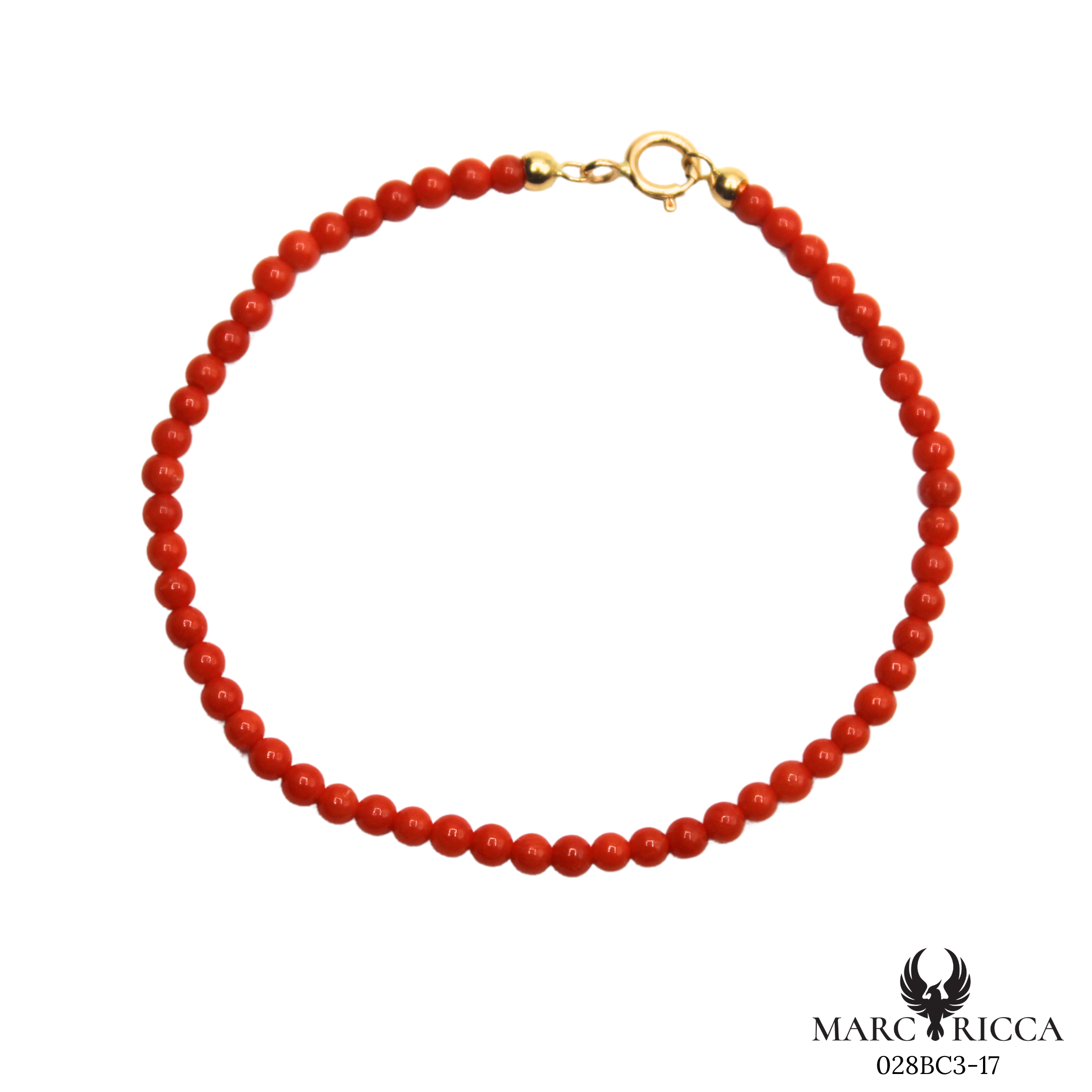 Bracelet Or Corail Perle