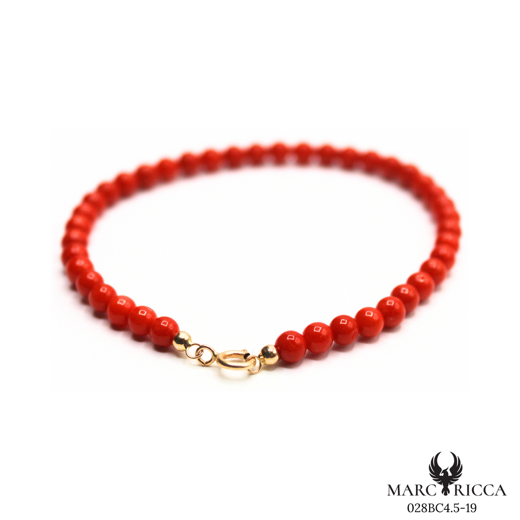 Bracelet Or Corail Perle 45mm