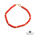 Bracelet Or Corail Perle & Perle Or 4mm