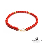 Bracelet Or Corail Perle & Perle Or