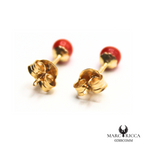 Boucles Or Corail Perle 3/45/75mm