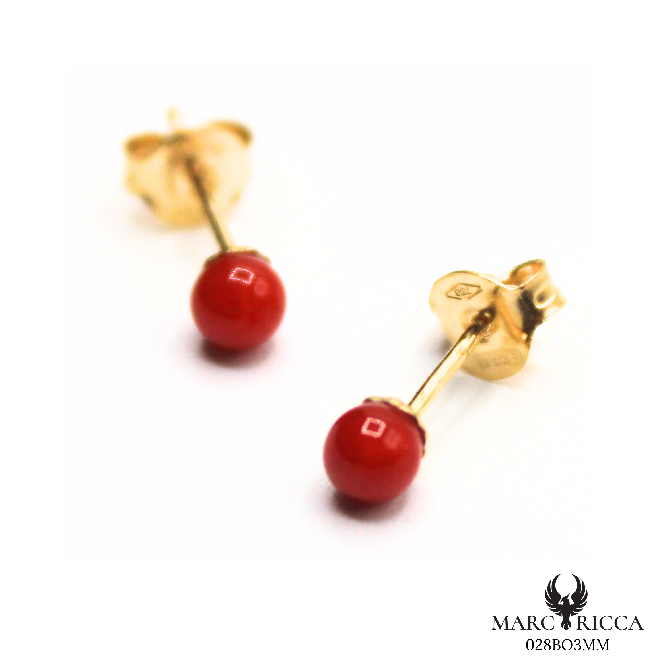 Boucles Or Corail Perle 3/45/75mm