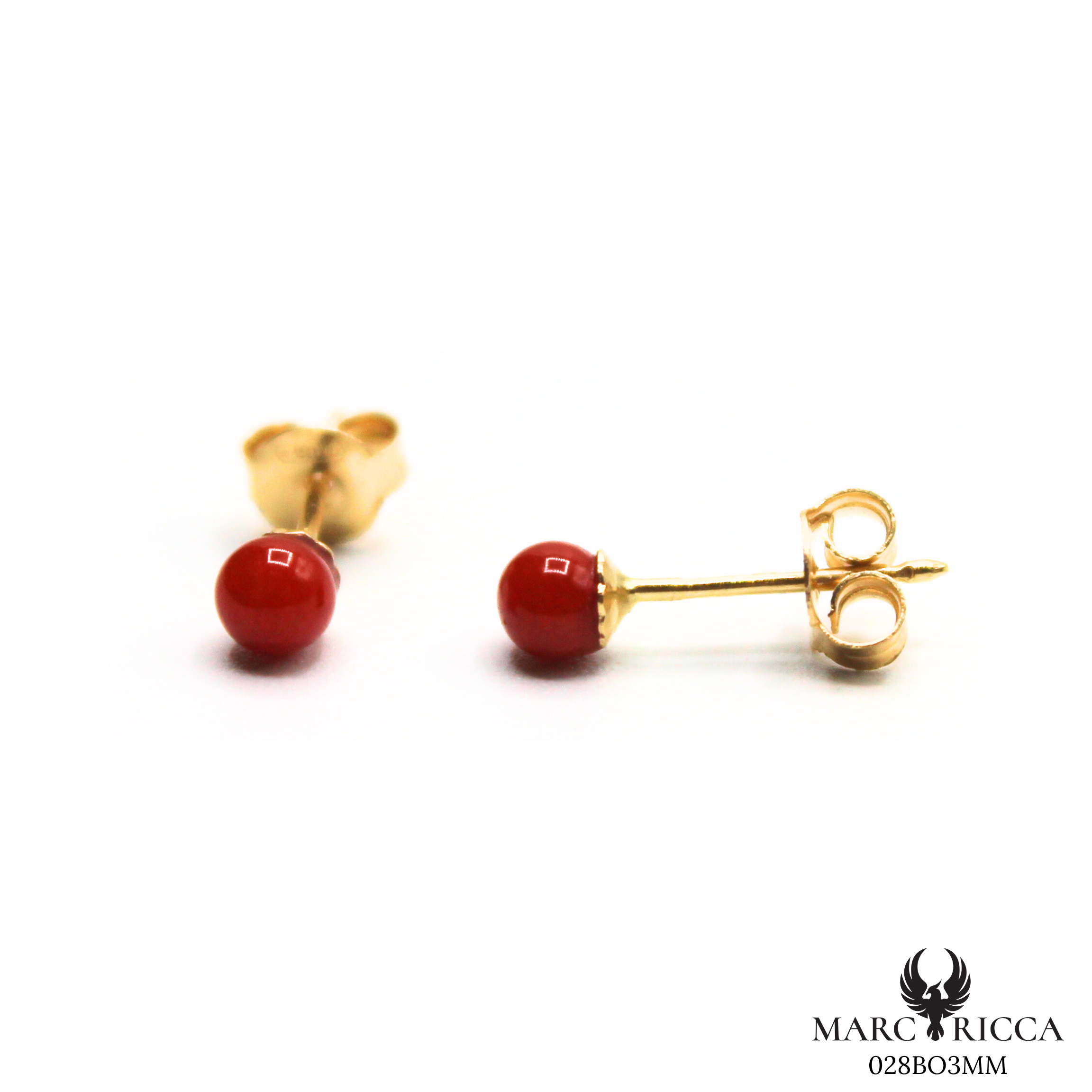 Boucles Or Corail Perle 3/45/75mm