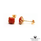 Boucles Or Corail Carrée