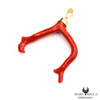 Pendentif Or Corail Branche Pièce Unique
