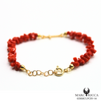 Bracelet Vermeil Corail Cupolino & Croix