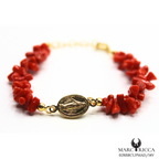 Bracelet Vermeil Corail Cupolino & Madone