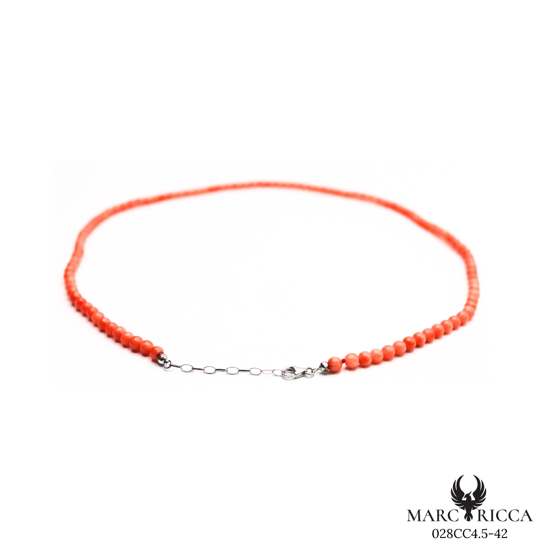 Collier Or Corail Rose & Or Gris