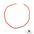 Collier Or Corail Rose & Or Gris
