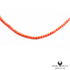 Collier Or Corail Rose & Or Gris