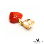 Pendentif Or Corail Cœur