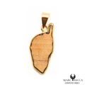 Pendentif Or Bois Olivier Pièce Unique