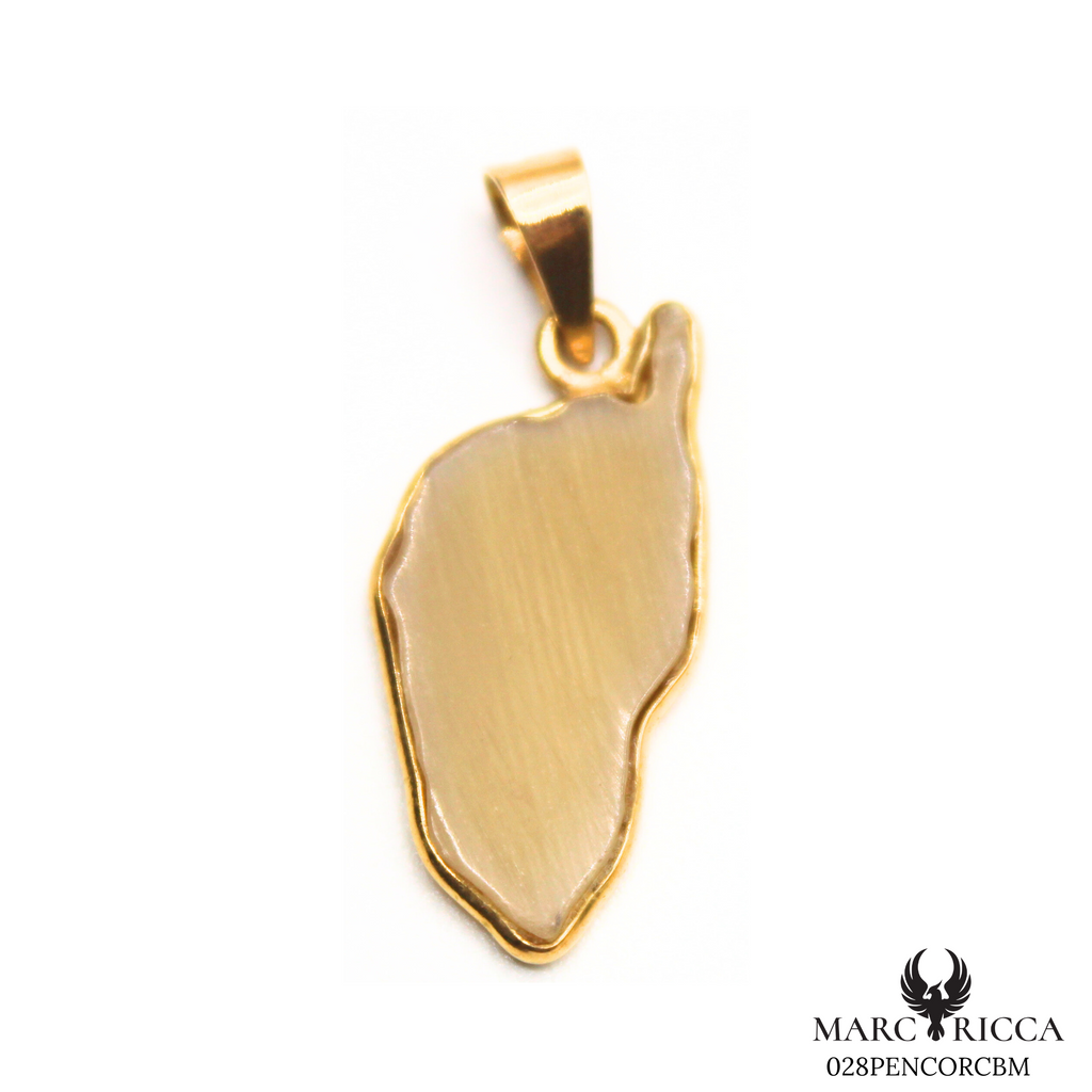 Pendentif Or Corne Bovin Pièce Unique