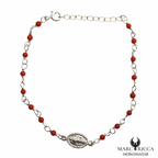 Bracelet Argent Corail Perle & Madone