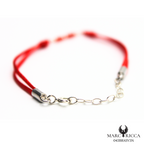 Bracelet Argent Corail Tube & Cordon