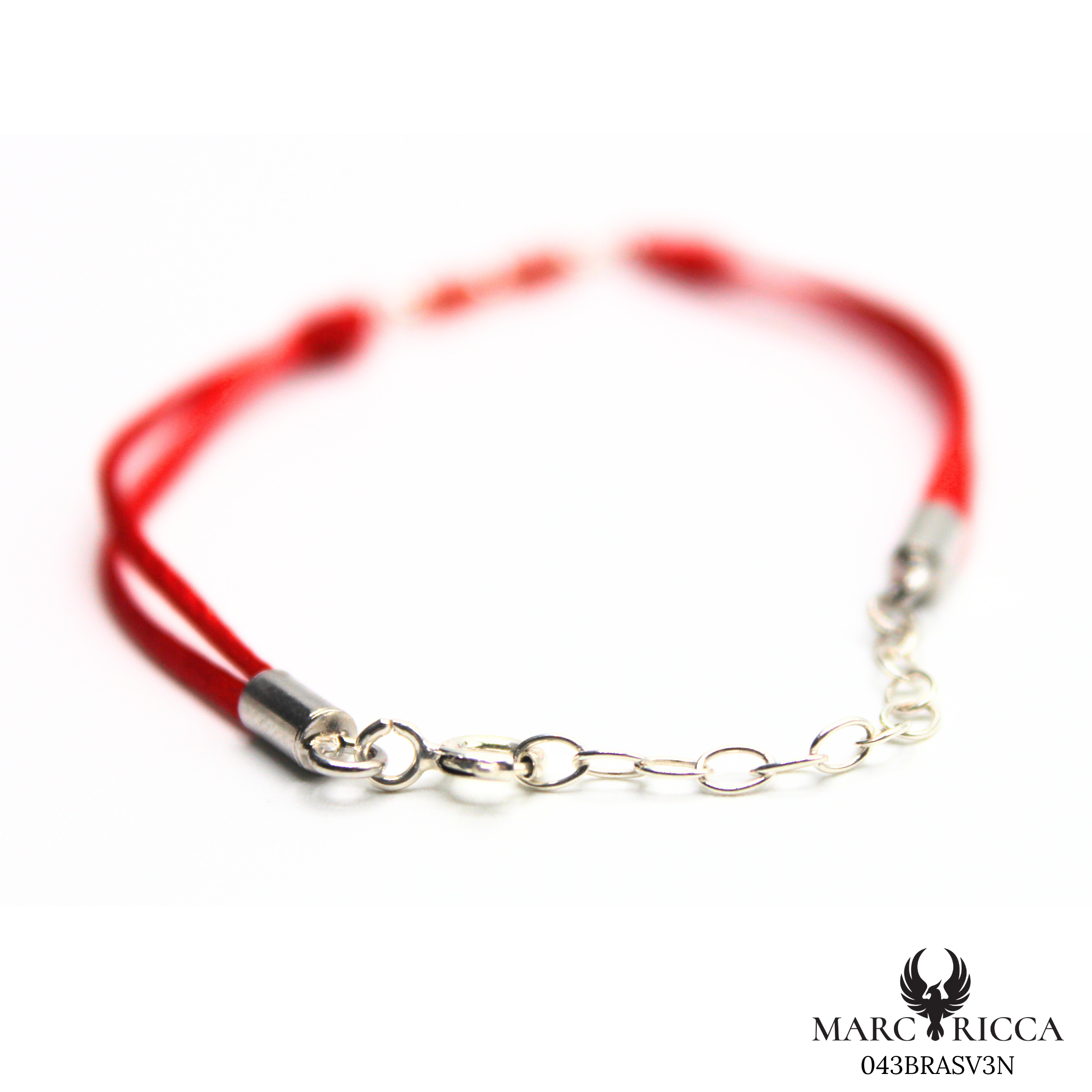 Bracelet Argent Corail Tube & Cordon