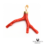 Pendentif Or Corail Branche Pièce Unique