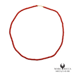 Collier Or Corail Perle 45mm