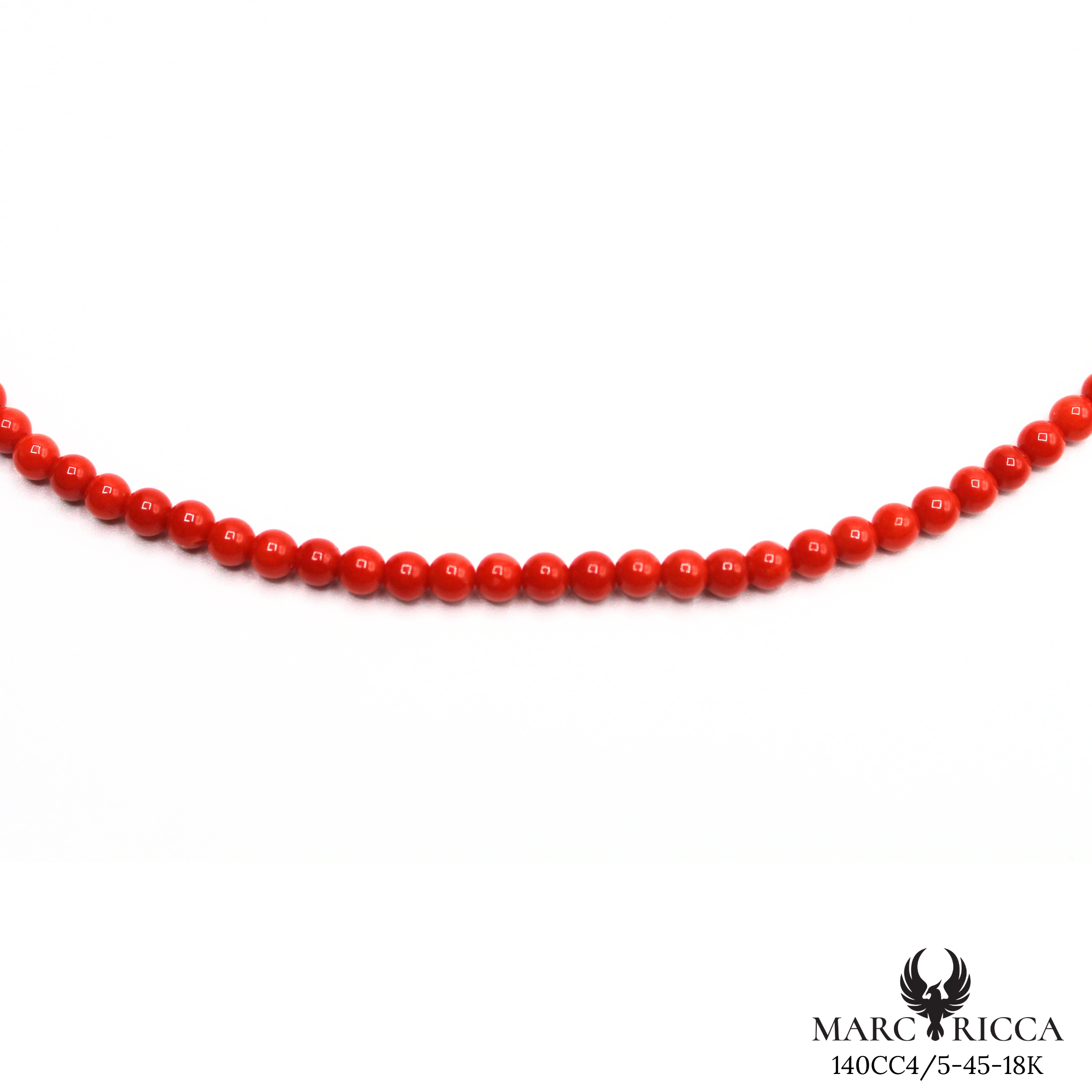 Collier Or Corail Perle 45mm
