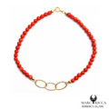 Bracelet Or Corail Cupolino & Triple Anneaux