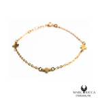 Bracelet Or Triple Croix Pleines 9 carats
