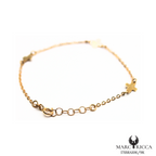 Bracelet Or Triple Croix Pleines 9 carats
